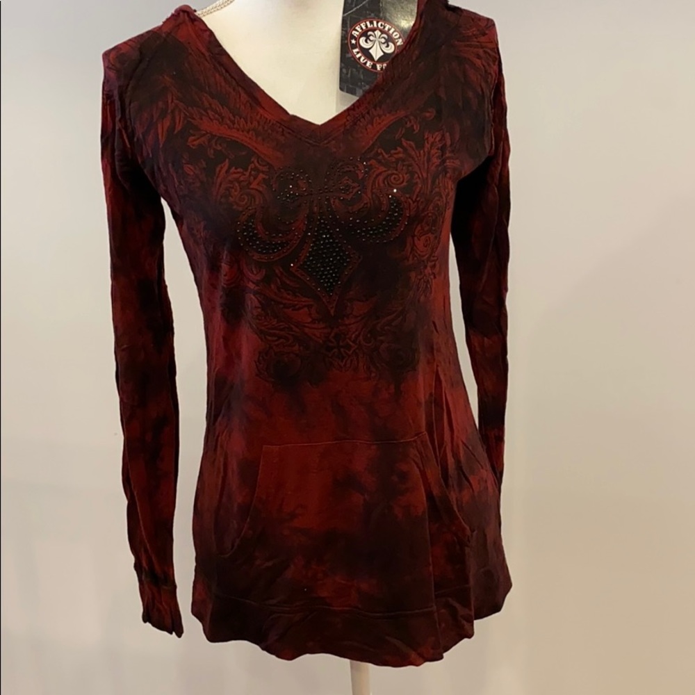 Affliction Women’s Hooded Long Sleeve